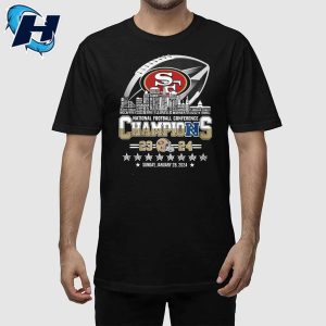 49ers 2024 National Football Conference CHAMPIONS Two Sided Shirt 2