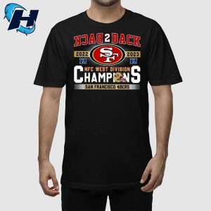 49ers Back To Back 2023 NFC West Division Champions Shirt 1