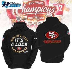 49ers Its A Clock NFC West Champions 2023 Hoodie 1