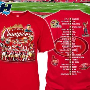 49ers NFC West Champions 2023 Shirt
