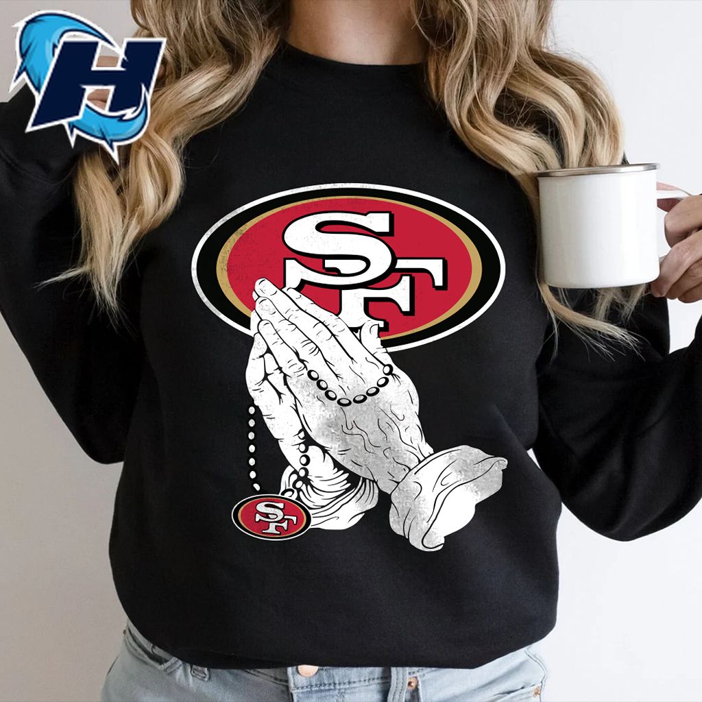 49ers Praying Hands San Francisco 49ers T-Shirt
