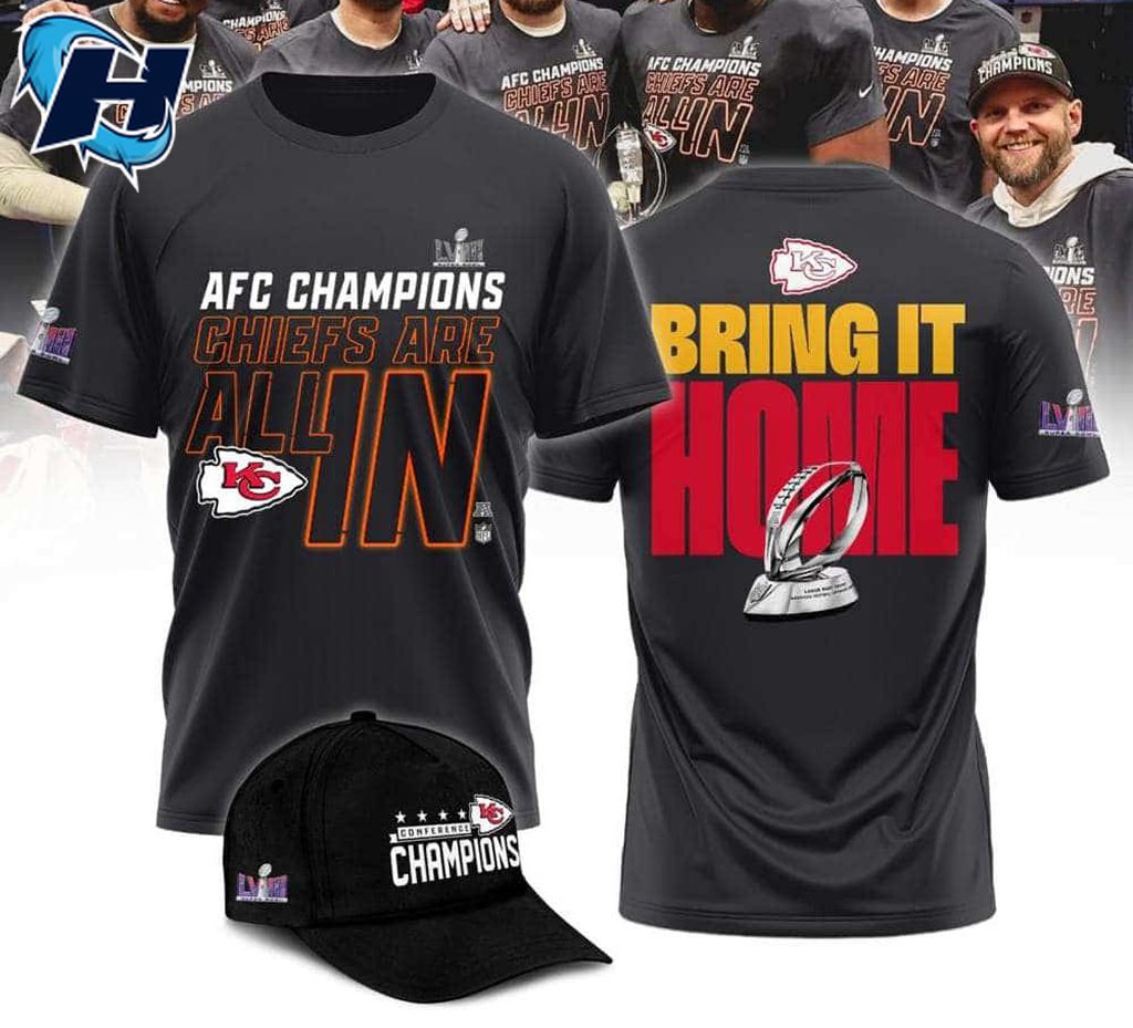 AFC Champions Chiefs Are All In Bring It Home 3D Shirt