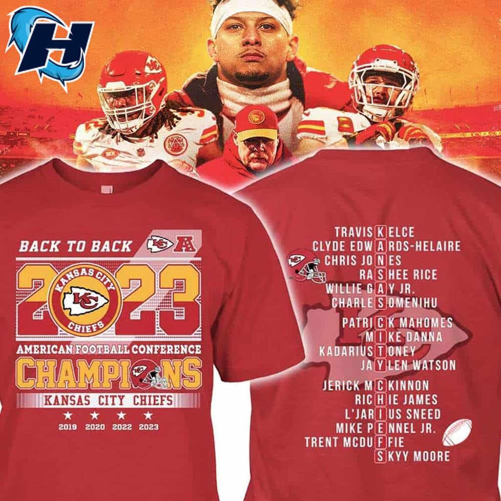 Back To Back 2023 AFC Champions KC Chiefs Shirt