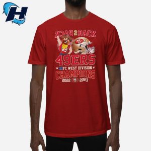 Back To Back 49ers NFC West Division Champions 2022 2023 Shirt 1