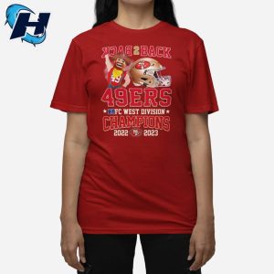 Back To Back 49ers NFC West Division Champions 2022 2023 Shirt 3