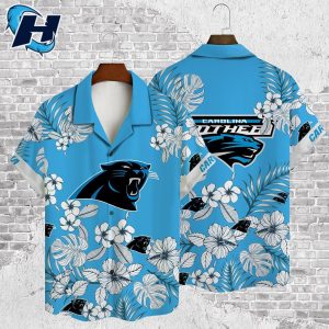 Carolina Panthers 2024 AOP Aloha Outfit Hawaiian Shirt