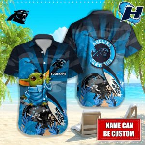 Carolina Panthers Baby Yoda Hawaiian Shirt