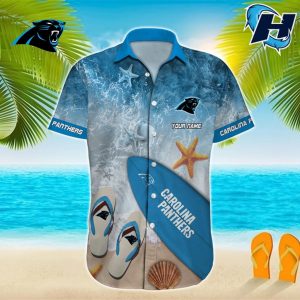 Carolina Panthers Custom Name Hawaiian Shirt
