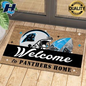 Carolina Panthers Football Decor Welcome Doormat 3