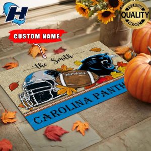 Carolina Panthers Football Fall Doormat