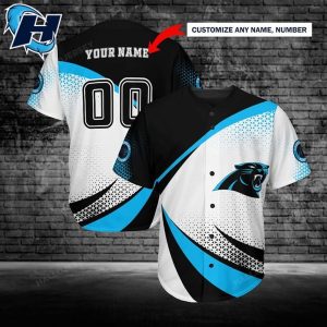 Carolina Panthers Personalized Name Baseball Jersey Shirt