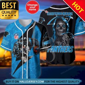 Carolina Panthers The Reaper Custom Name Baseball Jersey