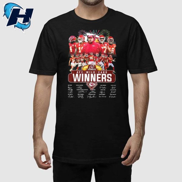 2023 2024 AFC Wild Card Winners Signature Chiefs Shirt