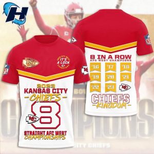 Chiefs 2023 AFC Straight AFC West Championships 8 Shirt 1