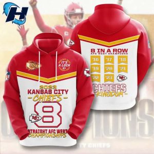 Chiefs 2023 AFC Straight AFC West Championships 8 Shirt 3