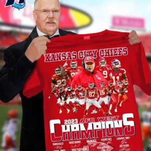 Chiefs 2023 AFC West Champions Signature Shirt 5