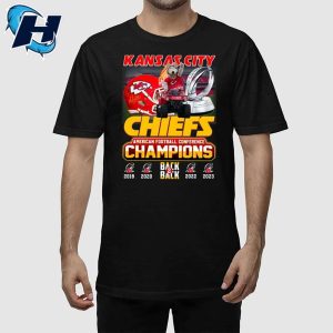 Chiefs 2023 CHAMPIONS Signature American Football Shirt