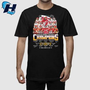 Chiefs American Football Conference CHAMPIONS 2024 Signature Shirt 2