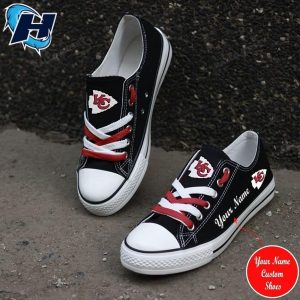 Custom Chiefs Shoes Kansas City Football Personalized Low Top Shoes