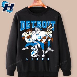 Detroit Lions Bugs Bunny And Taz Player T Shirt 3