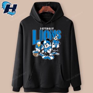 Detroit Lions Mickey Donald Duck And Goofy T Shirt 4