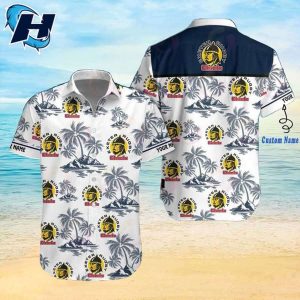 Exeter Chiefs Premiership Rugby Tropical Tree Custom Hawaiian Shirt 1
