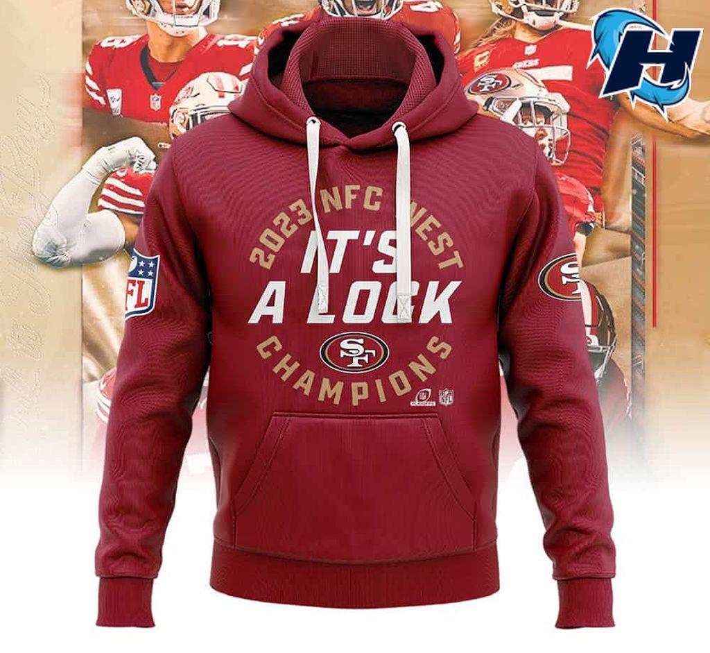 It's A Lock 2023 NFC West Champions SF 49ers 3D Hoodie