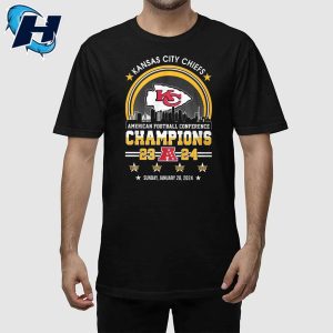 KC Chiefs AFC CHAMPIONS 2023 2024 Two Sided Shirt 2