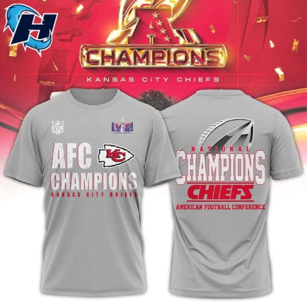 KC Chiefs AFC Champions Shirt Super Bowl LVIII