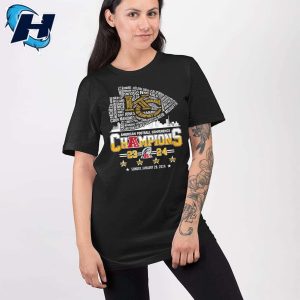 KC Chiefs American Football Conference CHAMPIONS 2024 Shirt 3