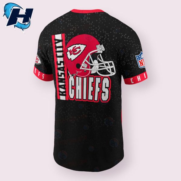KC Chiefs American Football Leauge Pattern T Shirt