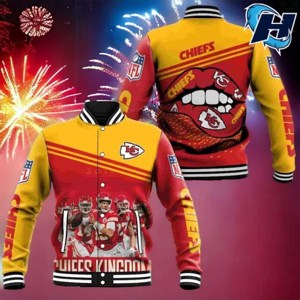 Kansas City Chiefs Kingdom Baseball Jacket, Gift For Chiefs Fans