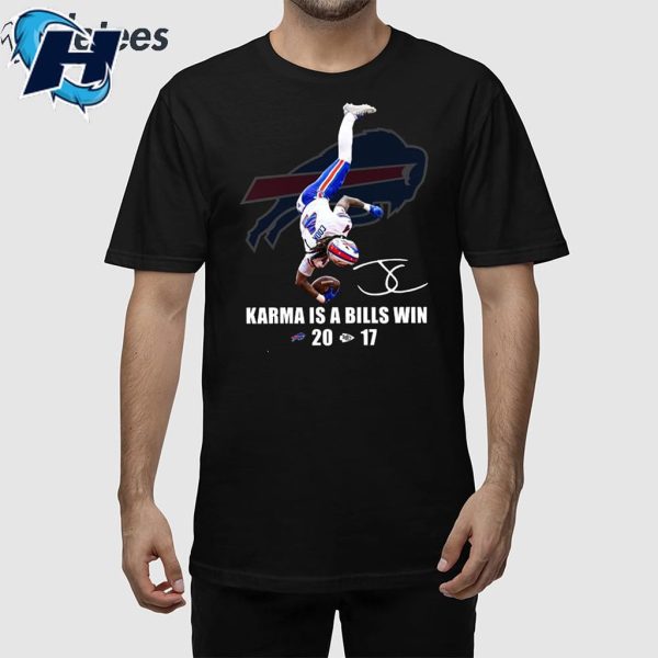 Karma Is A Bills Win Bills 20-17 Retro Chiefs Shirt