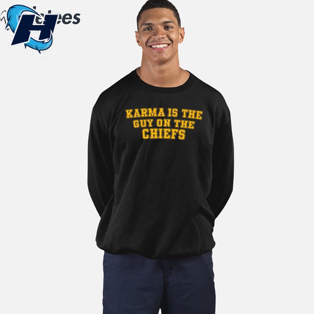 Karma Is The Guy On The Chiefs Retro Shirt