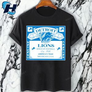 Kings Of Football Funny Budweiser Genuine Detroit Lions T Shirt 3