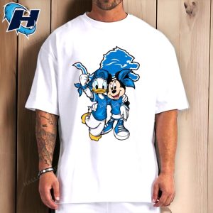 Minnie And Daisy Duck Fans Detroit Lions T-Shirt