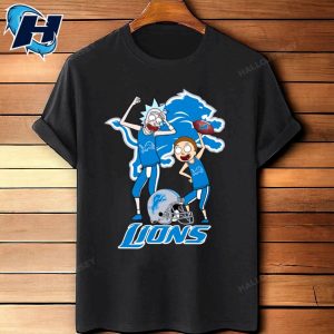 Rick And Morty Fans Play Football Detroit Lions Shirt 3