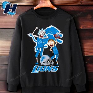 Rick And Morty Fans Play Football Detroit Lions Shirt 4