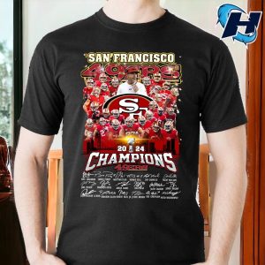 SF 49ers 2024 Super Bowl LVIII Champions Signature Shirt 5 (2)