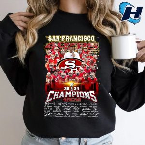 SF 49ers 2024 Super Bowl LVIII Champions Signature Shirt 6