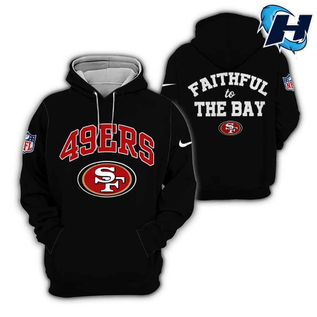SF 49ers Faithful To The Bay All Over Printed Hoodie