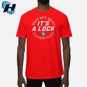 SF 49ers Its A Lock 2023 NFC West Champions Shirt 1