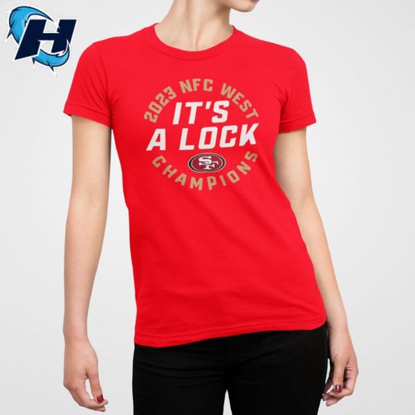 SF 49ers Its A Lock 2023 NFC West Champions Shirt