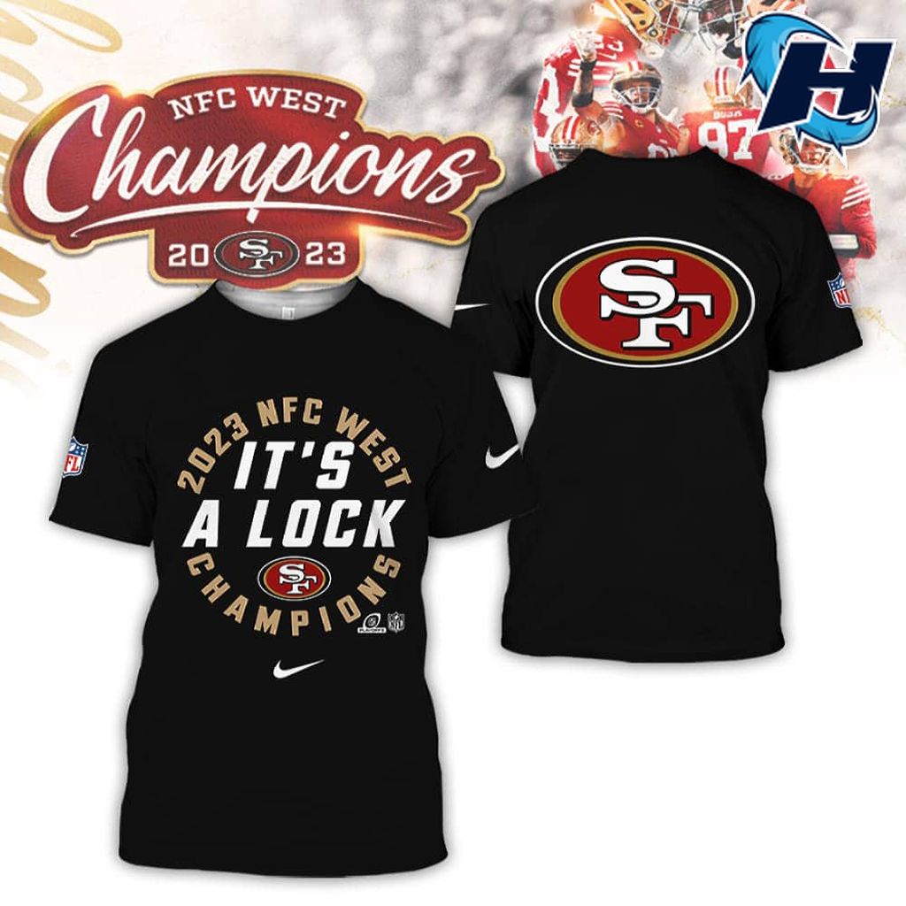 SF 49ers NFC West Champions 2023 3D Hoodie