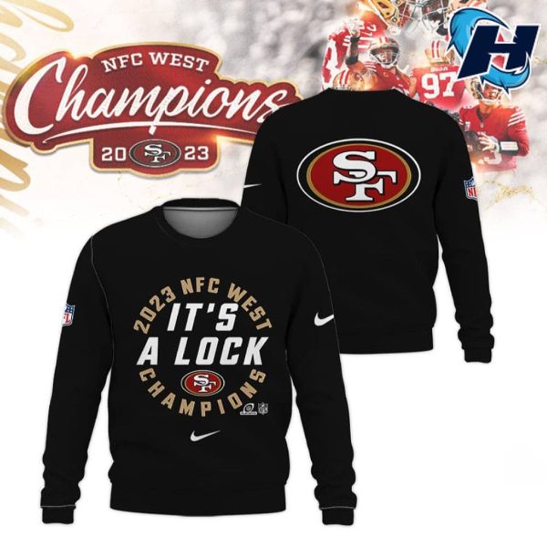 SF 49ers NFC West Champions 2023 3D Hoodie