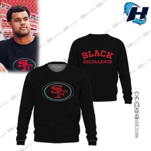 San Francisco 49ers Black Excellence Hoodie 3