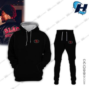 San Francisco 49ers Black Excellence Hoodie Jogger Combo 2