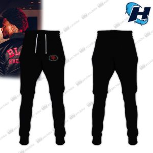 San Francisco 49ers Black Excellence Hoodie Jogger Combo 3