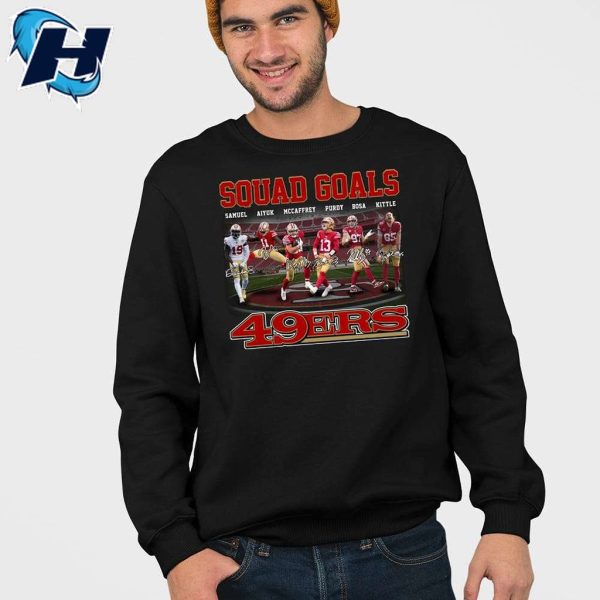 San Francisco 49ers Squad Goals Gifts For Football Fans Retro Shirt