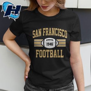 San Francisco Football Athletic Vintage Sports Team Fan Dark T Shirt 5